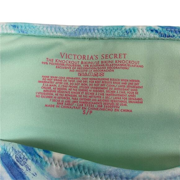 Victoria's Secret The Knockout Blue Bikini Bottom Size Small - Picture 3 of 5
